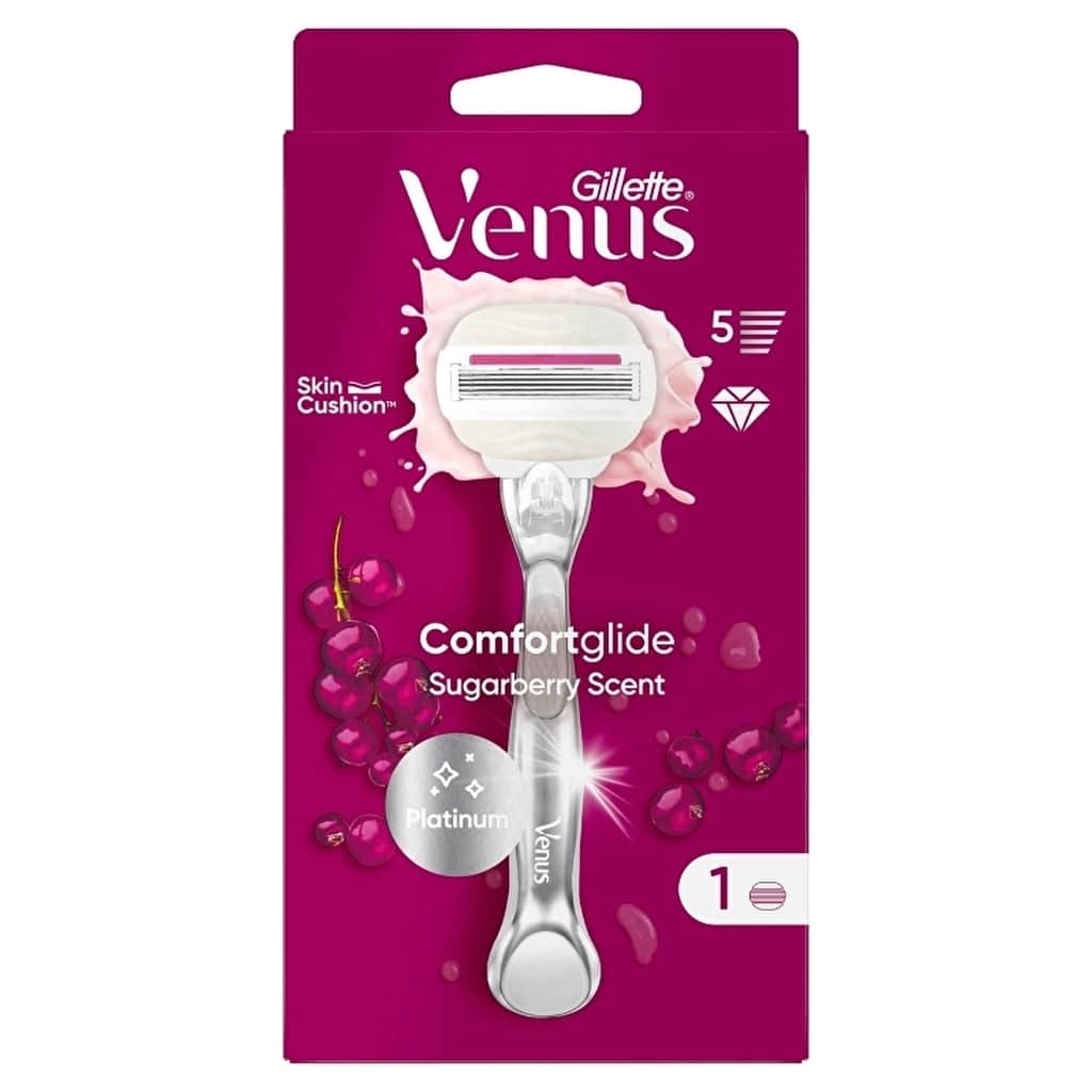 Gillette Venus Comfort Glide Sugarberry Shaver + 1 head - 2
