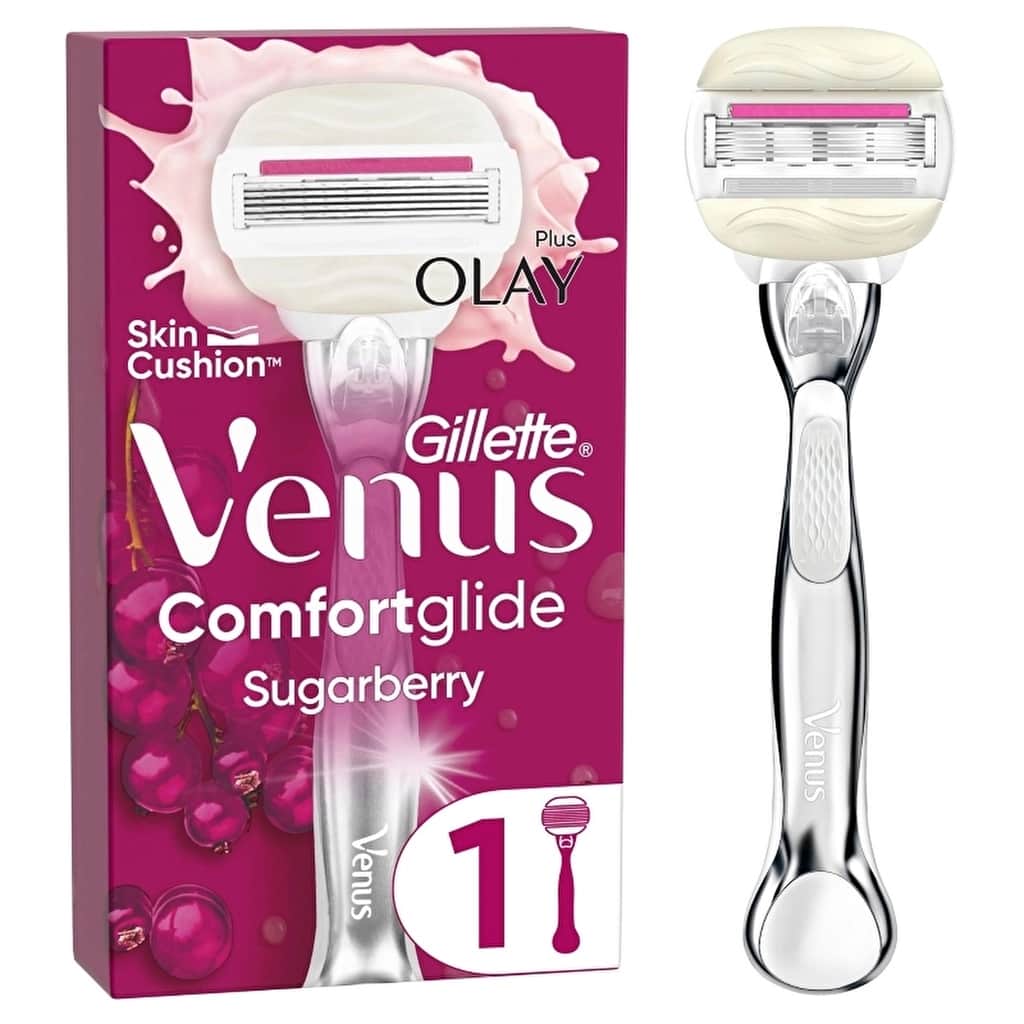 Gillette Venus Comfort Glide Sugarberry Shaver + 1 head - 1