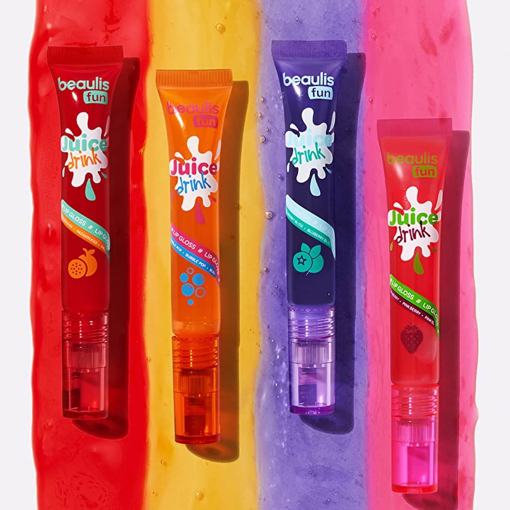 Beaulis Fun Juicy Drink Lip Gloss - Blueberry Bliss Shine - 4