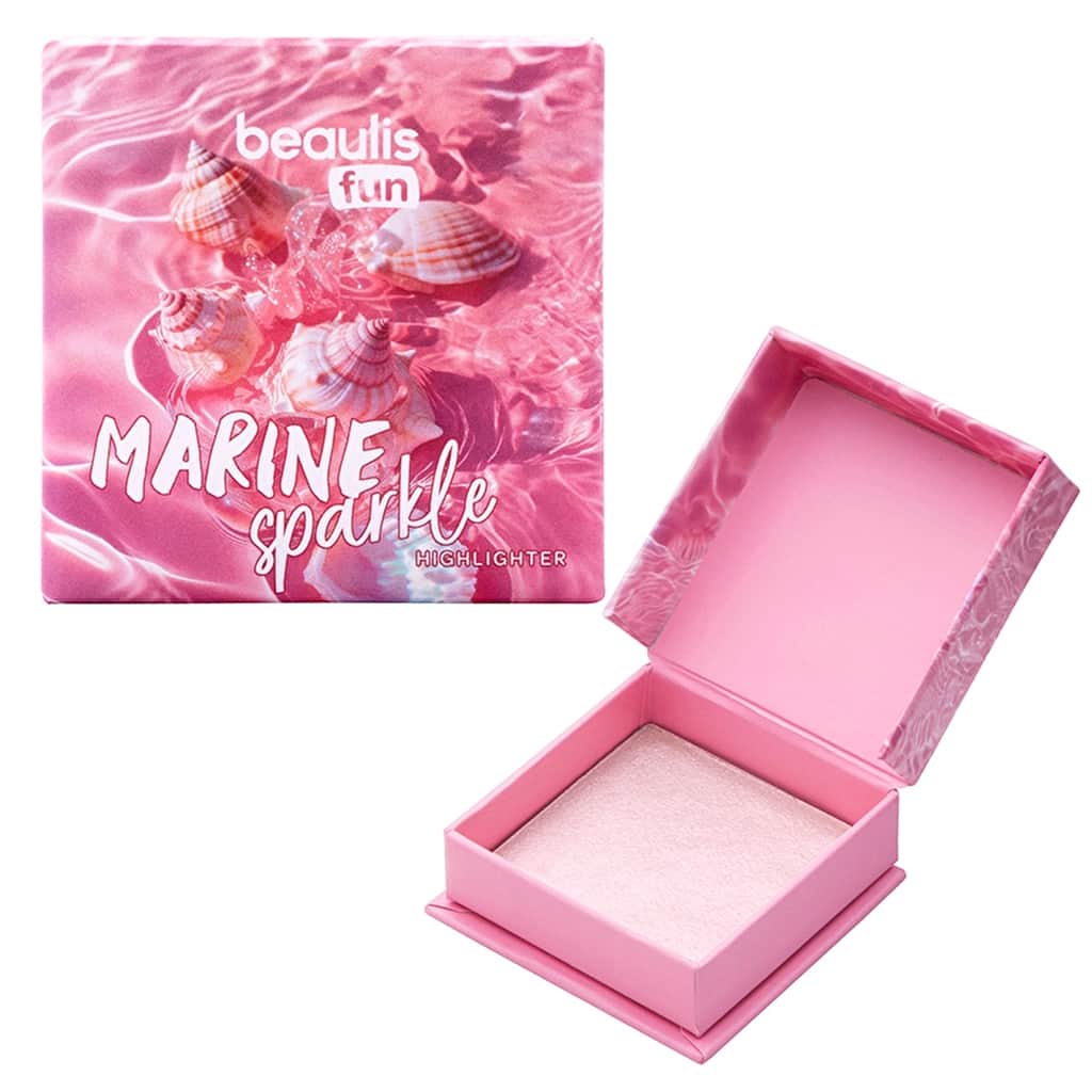 Beaulis Marine Sparkle Powder Illuminator - Rose Radiance Glow - 1