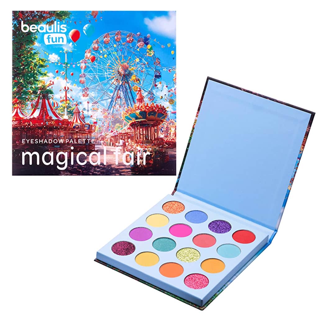 Beaulis Magical Fair 16-Pack Eyeshadow Palette - Rainbow Shades - 1