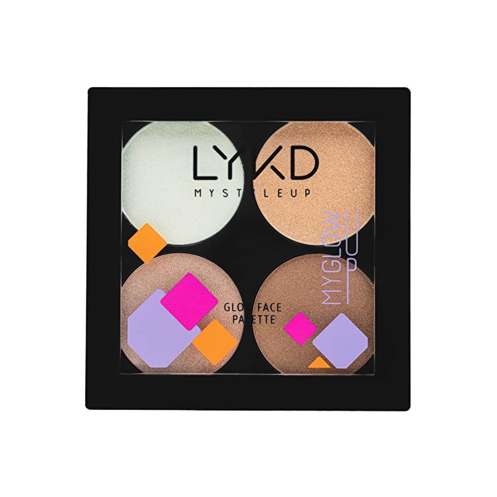 LYKD Radiant Glow Illuminating Face Palette for All Skin Tones - 1