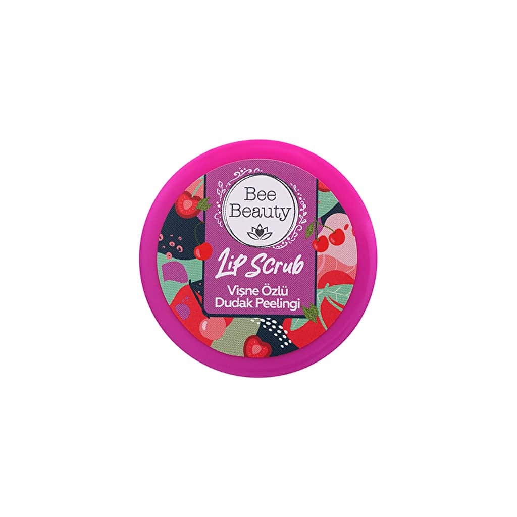 Bee Beauty Cherry Lip Scrub with Vitamin E - 13g Exfoliant - 2