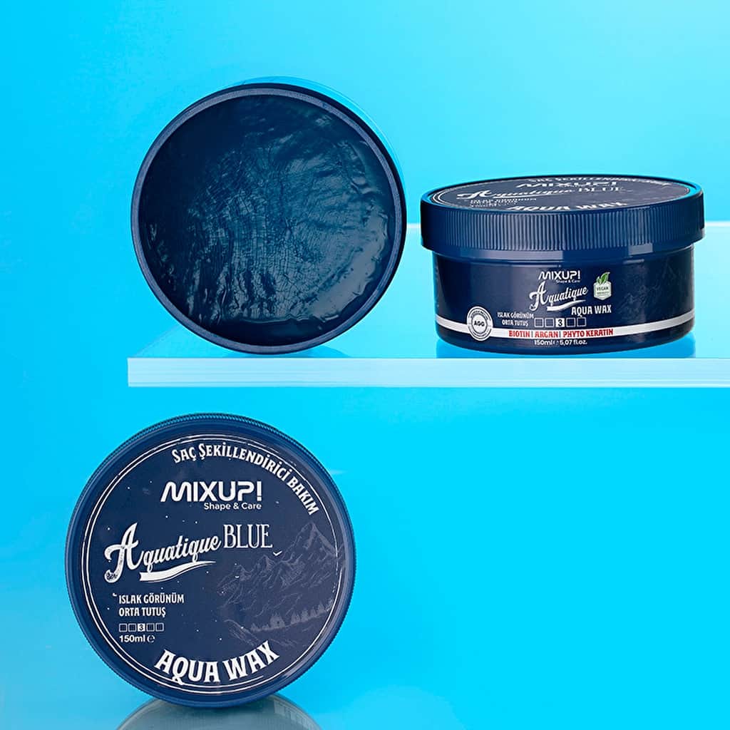 Mixup! Aquatique Blue Aqua Wax 150 ml (medium Hold) - 3