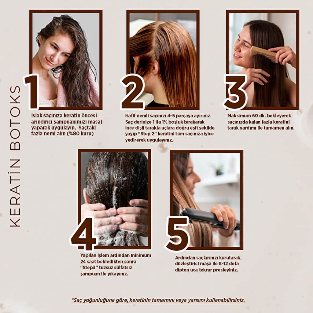 Yoon Brazilian Blow Dry Hair Straightening & Keratin Botox Strengthening And Nourishing Home Keratin Care Set (3 x 100 ml) - 4