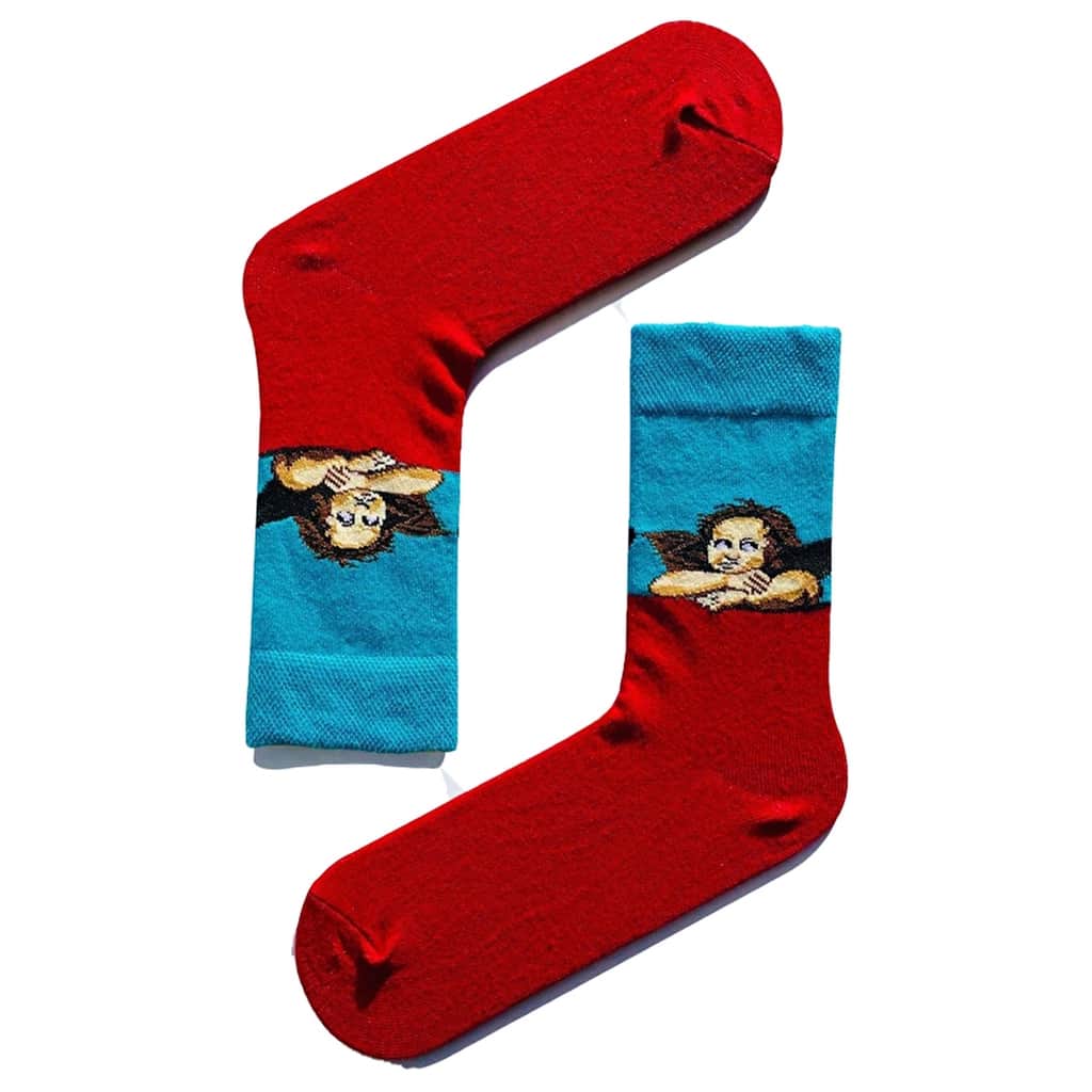 Carnaval Art Socks Set - 7 Colorful Cotton Blend Designs - 6