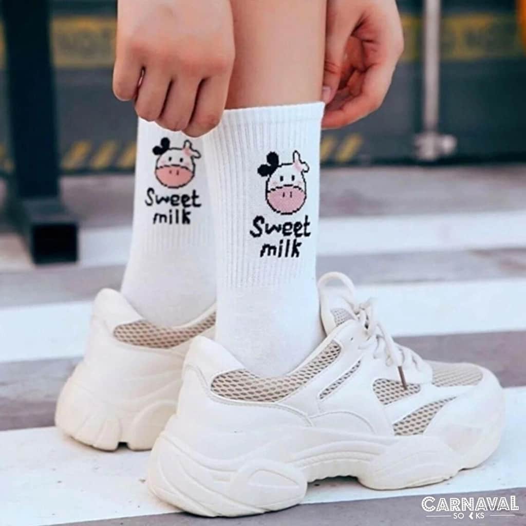 Carnaval 5-Piece Milk Circles Cotton Sock Gift Box - 2