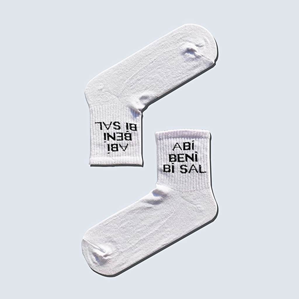Carnaval 7-Piece Slogan Design Cotton Sock Set - 6