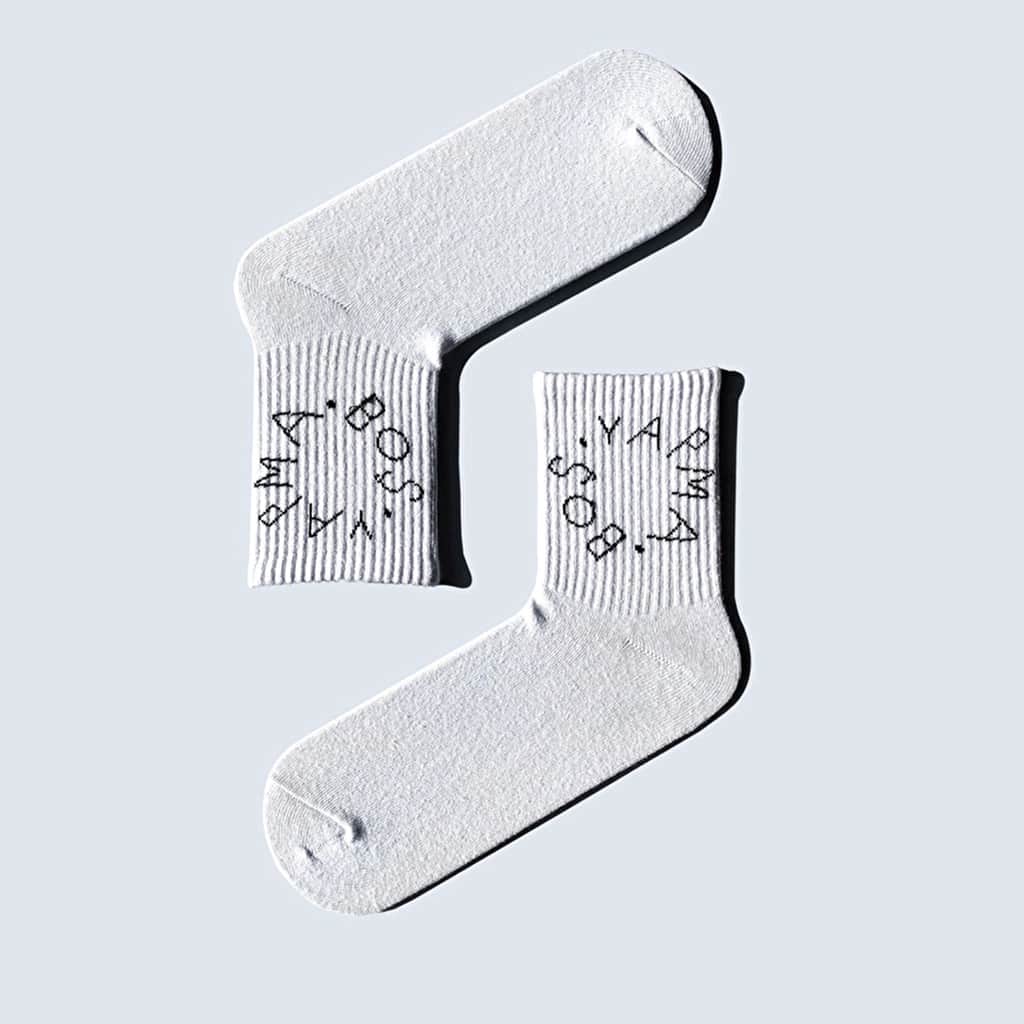 Carnaval 7-Piece Slogan Design Cotton Sock Set - 2