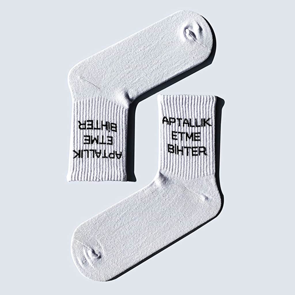 Carnaval 7-Piece Slogan Design Cotton Sock Set - 5