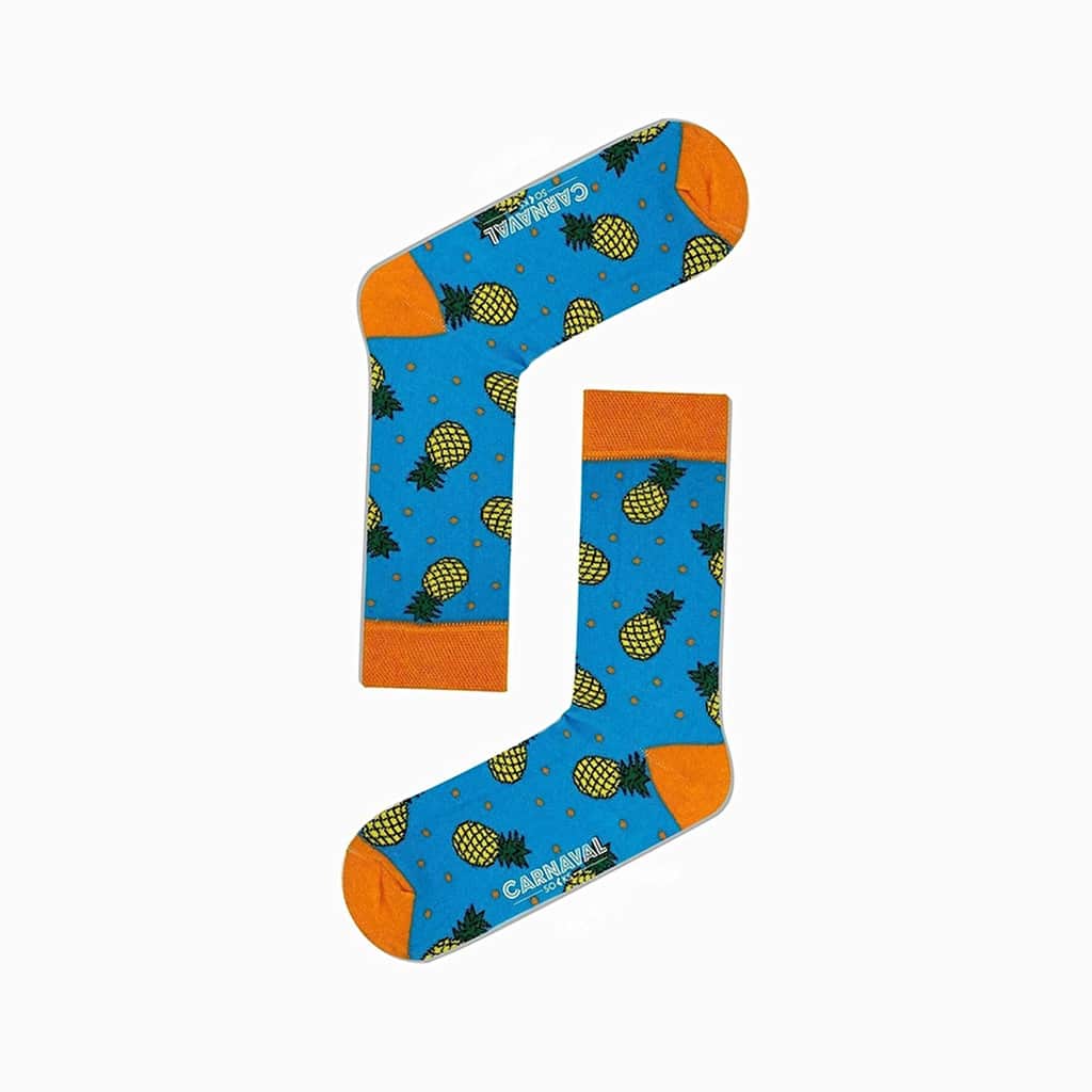 Carnaval Summer Fruits 5-Pack Cotton Patterned Socks - 4