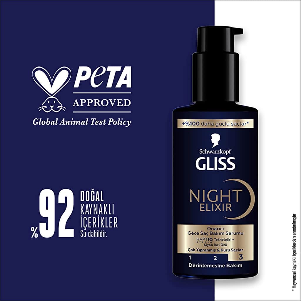 Gliss Night Elixir Repairing Night Hair Care Serum 100 ml - 5