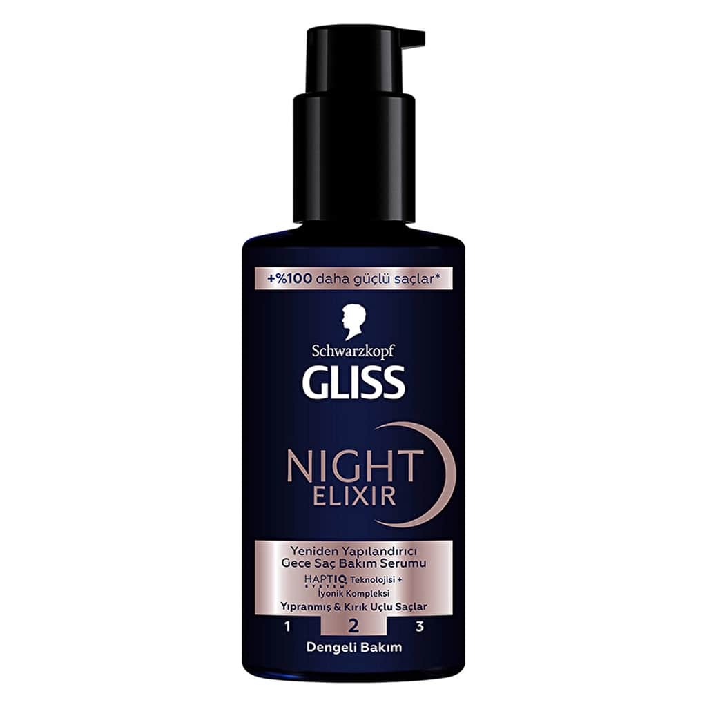 Gliss Night Elixir Restructuring Night Hair Care Serum 100 ml - 2