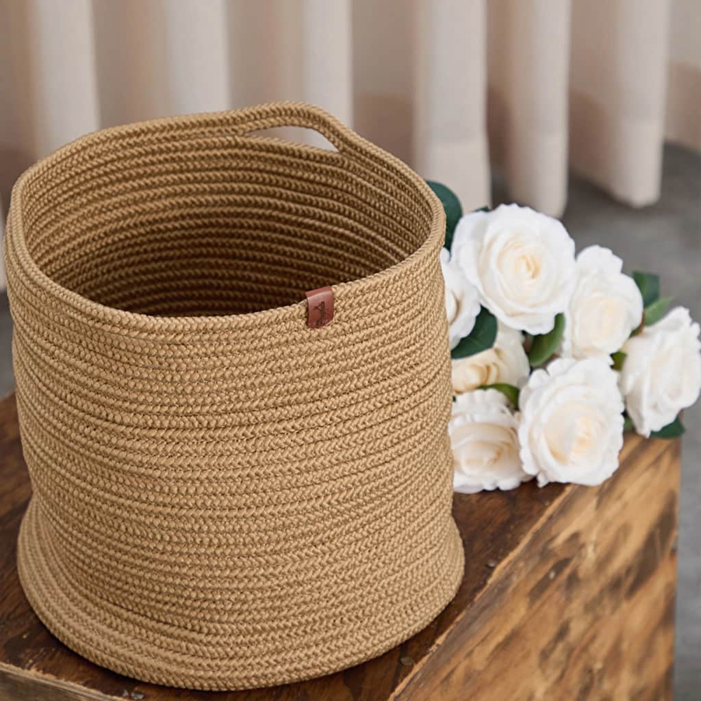 Coco Clementine Hand-Woven Jute Basket - Multi-Purpose Storage - 4