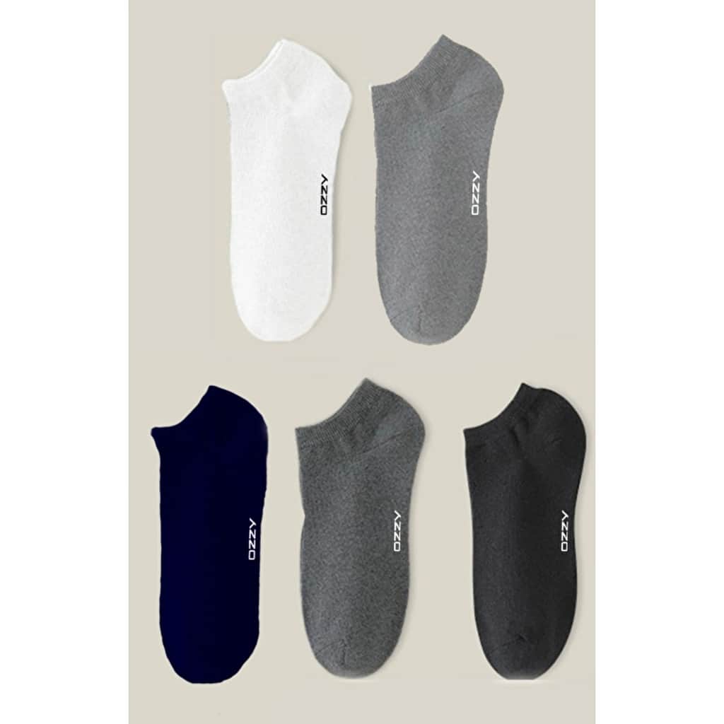 Ozzy Socks Women's 5-pack Seamless Cotton Ankle Socks Colorful 36/40 - 2
