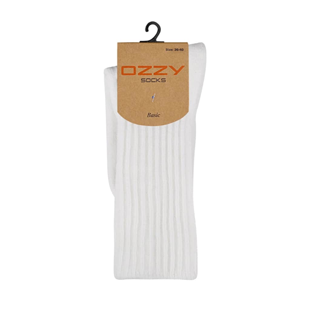 Ozzy Socks Women's Wool Ecru Socks 36/40 - 1