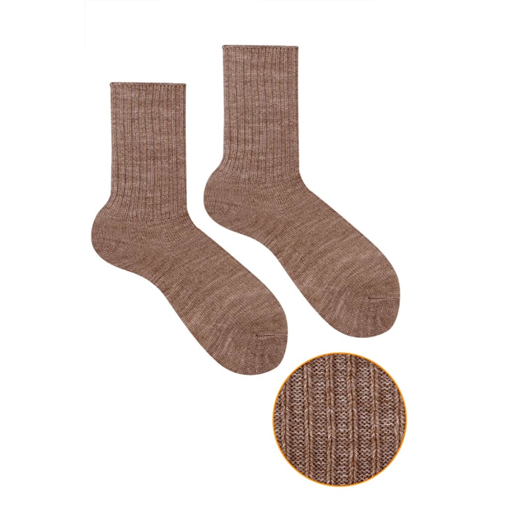 Ozzy Socks Women's Wool Brown Socks 36/40 - 3