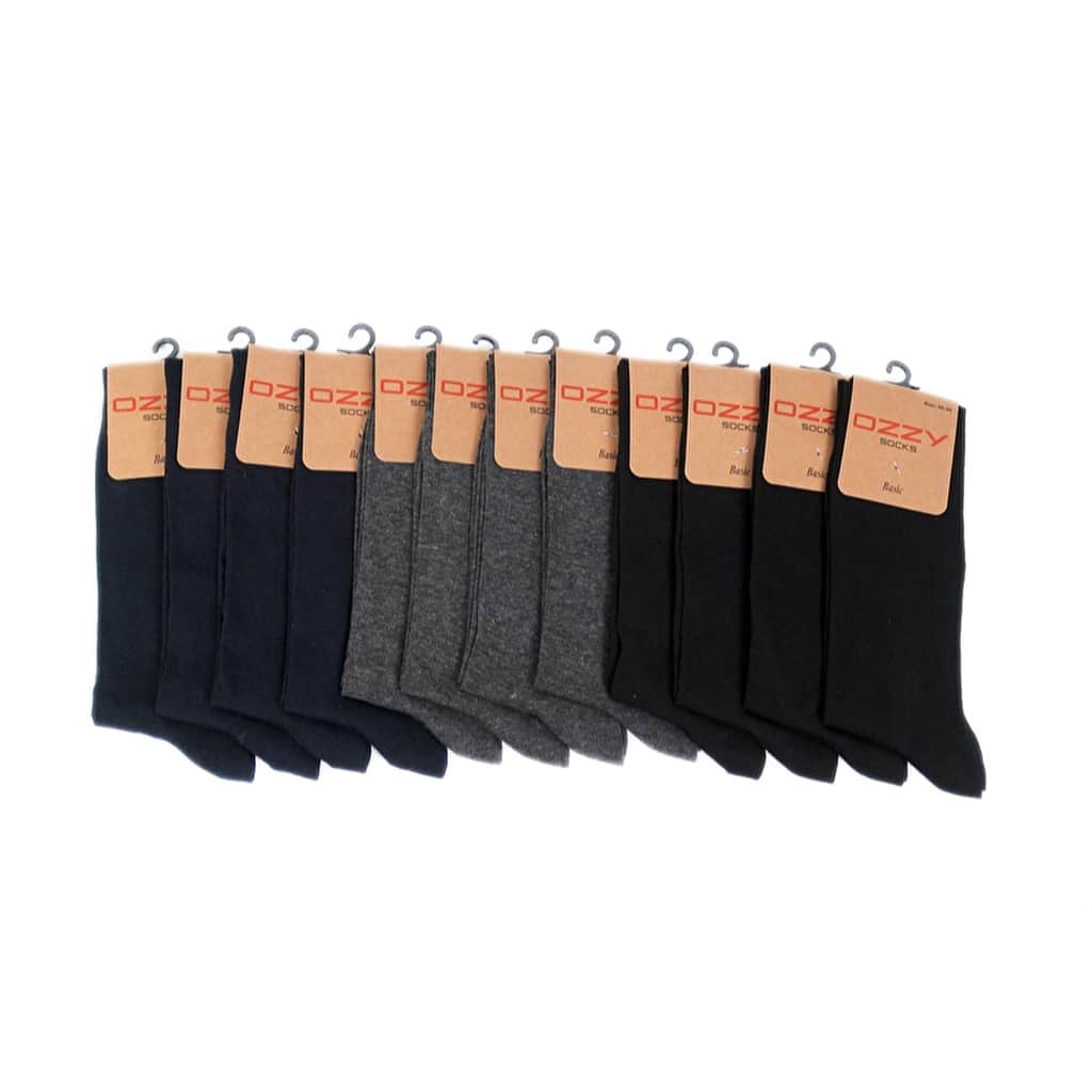 Ozzy Socks Men's 12-pack Viscose Seamless Ankle Socks 40/44 - 1