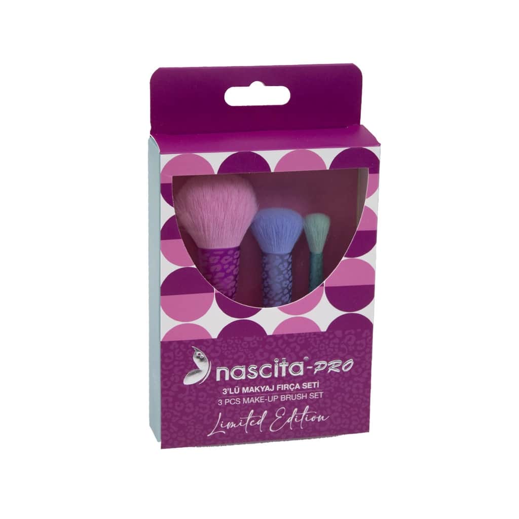 Nascita Colorful 3-pcs Makeup Brush Set - 1