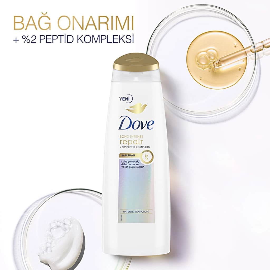 Dove Hair Care Shampoo Bond Intense Repair + Peptide Complex 400 ml - 3