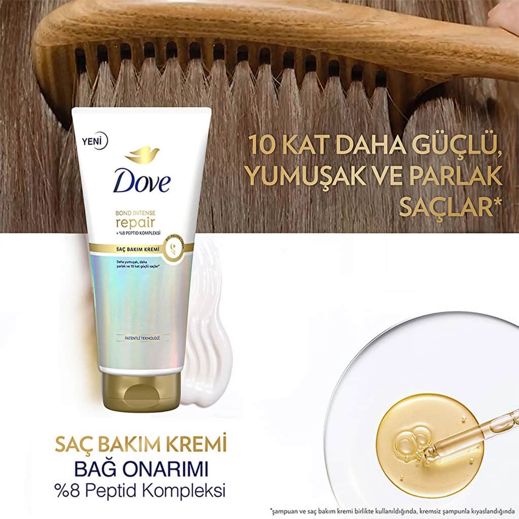 Dove Hair Care Conditioner Bond Intense Repair + Peptide Complex 170 ml - 4