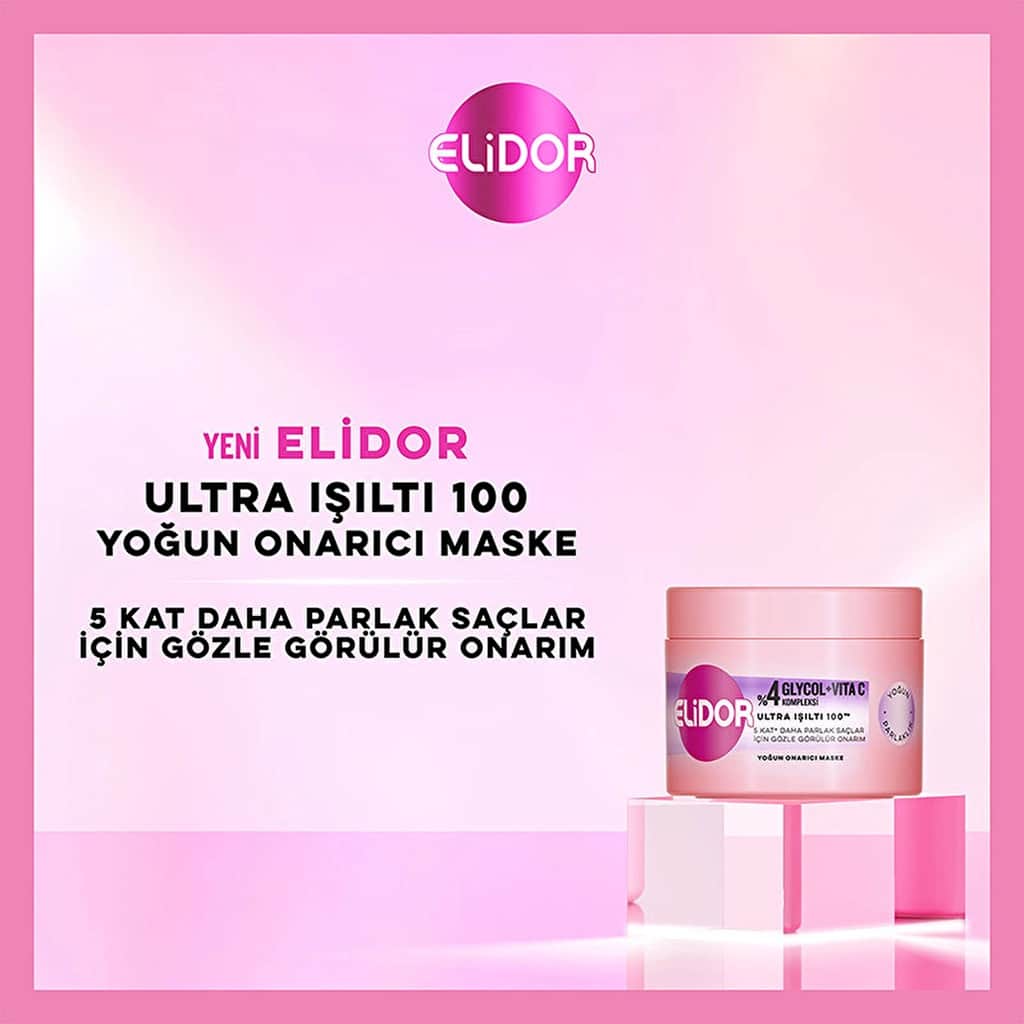 Elidor Intensive Repair Mask Ultra Shine Intensive Brightness 220 ml - 3