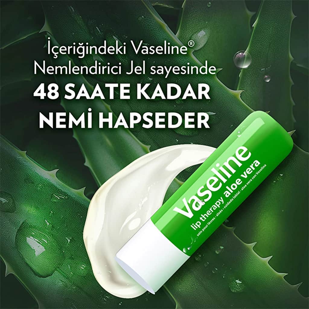 Vaseline Lip Therapy Lip Care Cream Aloe Vera 4.8 gr - 3