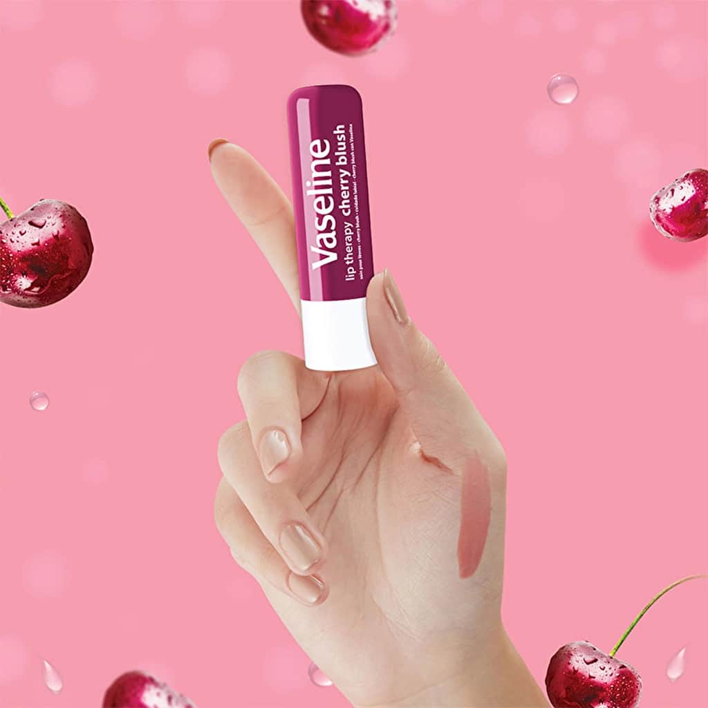Vaseline Lip Therapy Lip Care Cream Cherry Blush 4.8 gr - 5