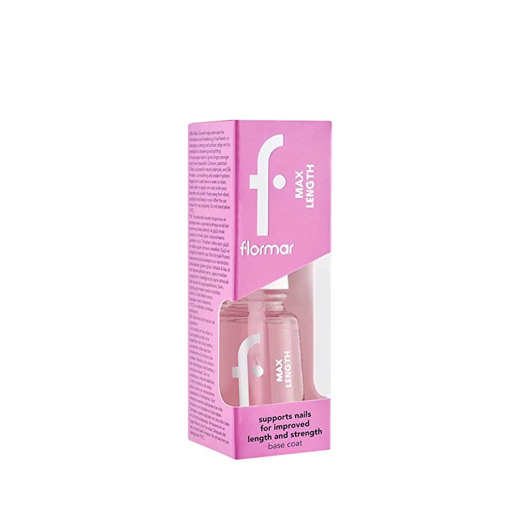 Flormar Max Length Nail Polish Base - Nourishing & Transparent - 2