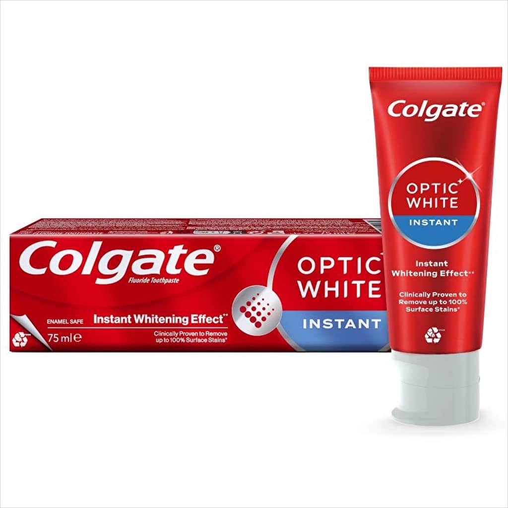 Colgate Optic White Instant Whitening Toothpaste 75ml - Mint - 1