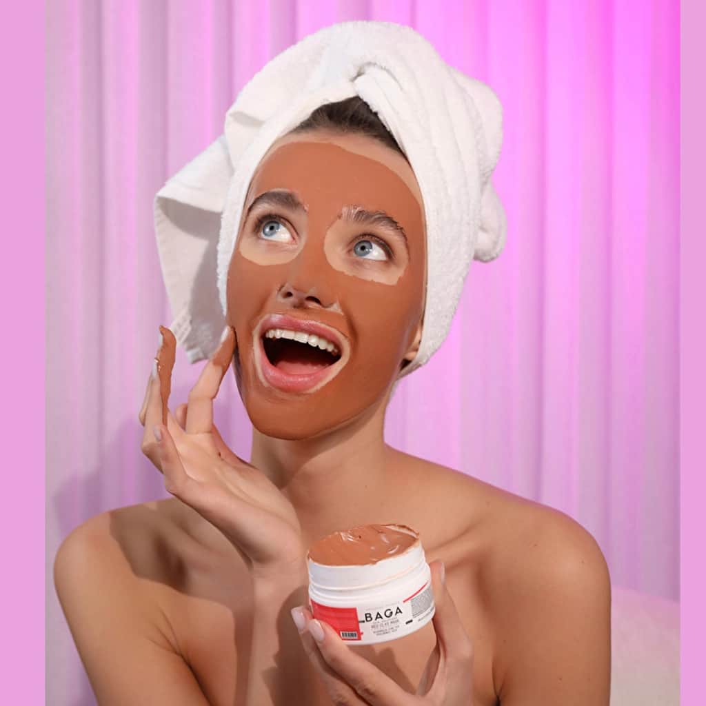 Baga Red Clay Mask 100ml - Purifying Oily Skin Treatment - 2