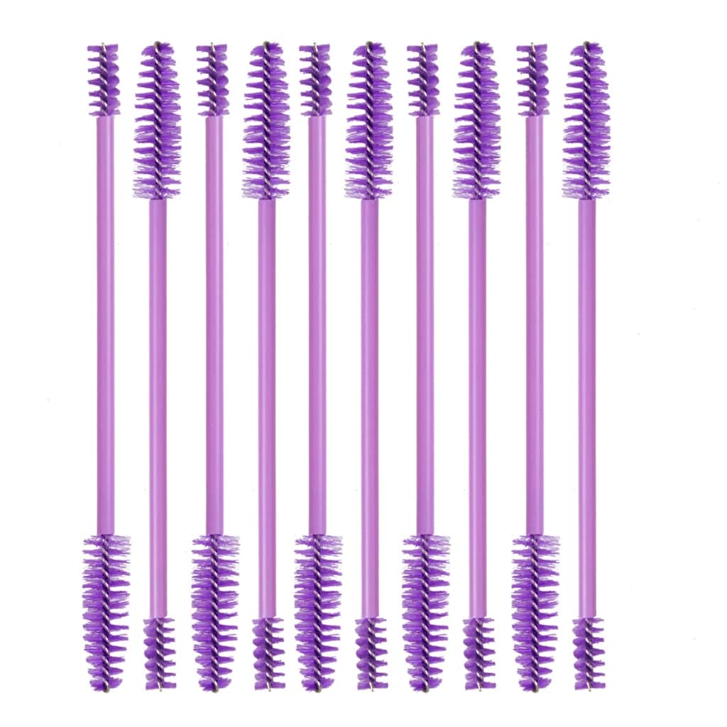 Nascita 10-pcs Purple Eyebrow And Mascara Brush Set - 2