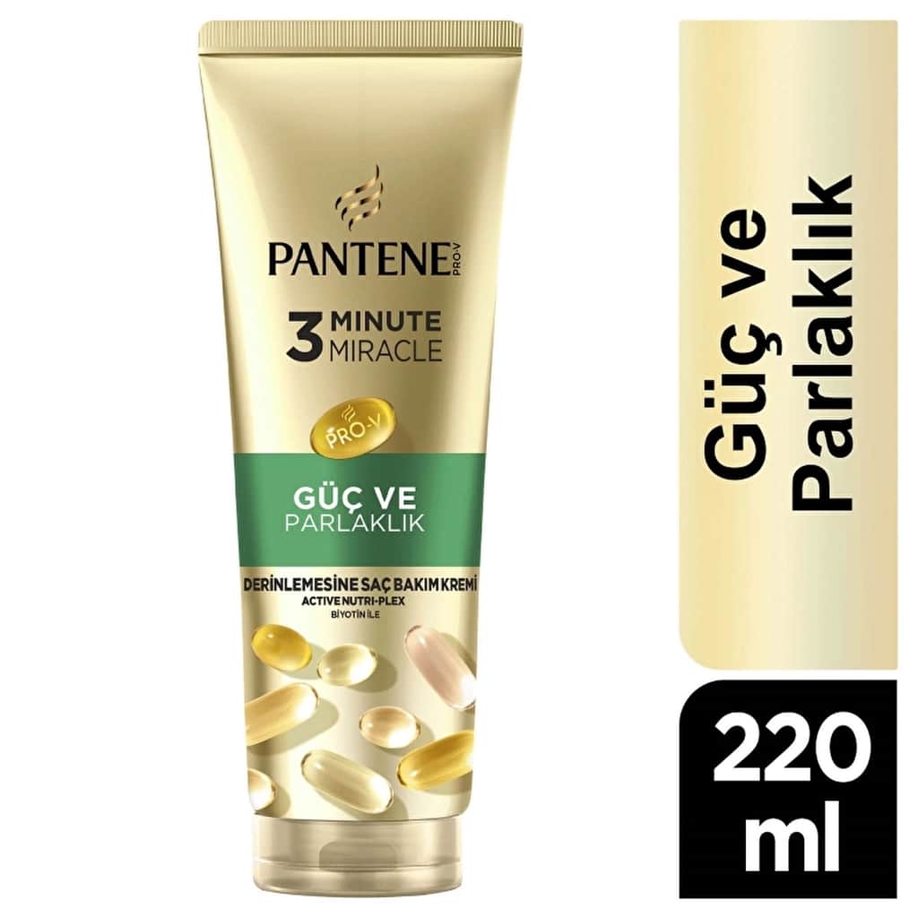 Pantene 3 Minute Miracle Conditioner - Strength & Shine 220ml - 1