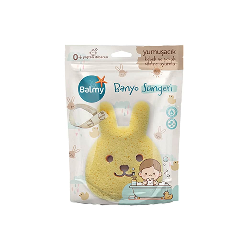 Balmy Rabbit Baby Bath Sponge - Ultra Soft & Hypoallergenic - 2