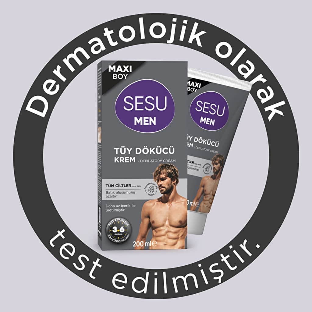 Sesu Men Hair Removal Cream All Skin Types 200 ml - 2