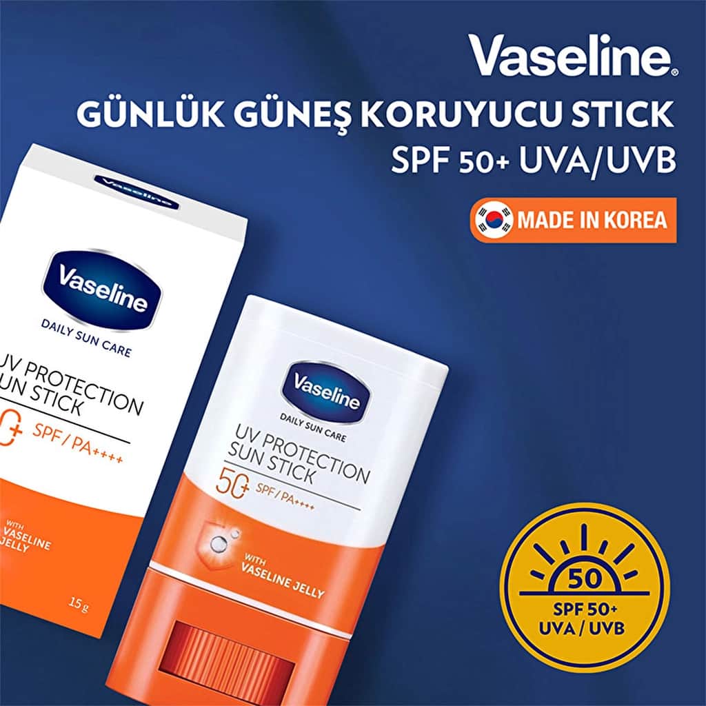 Vaseline Daily Sunscreen Stick SPF 50+ 15g - Invisible Protection - 3