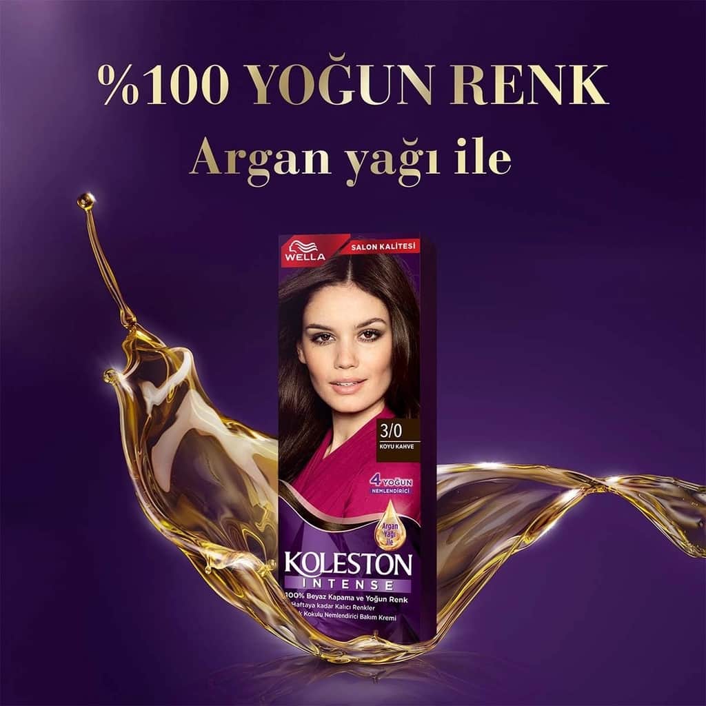 Wella Koleston Intense Hair Dye 3/0 dark Brown - 3