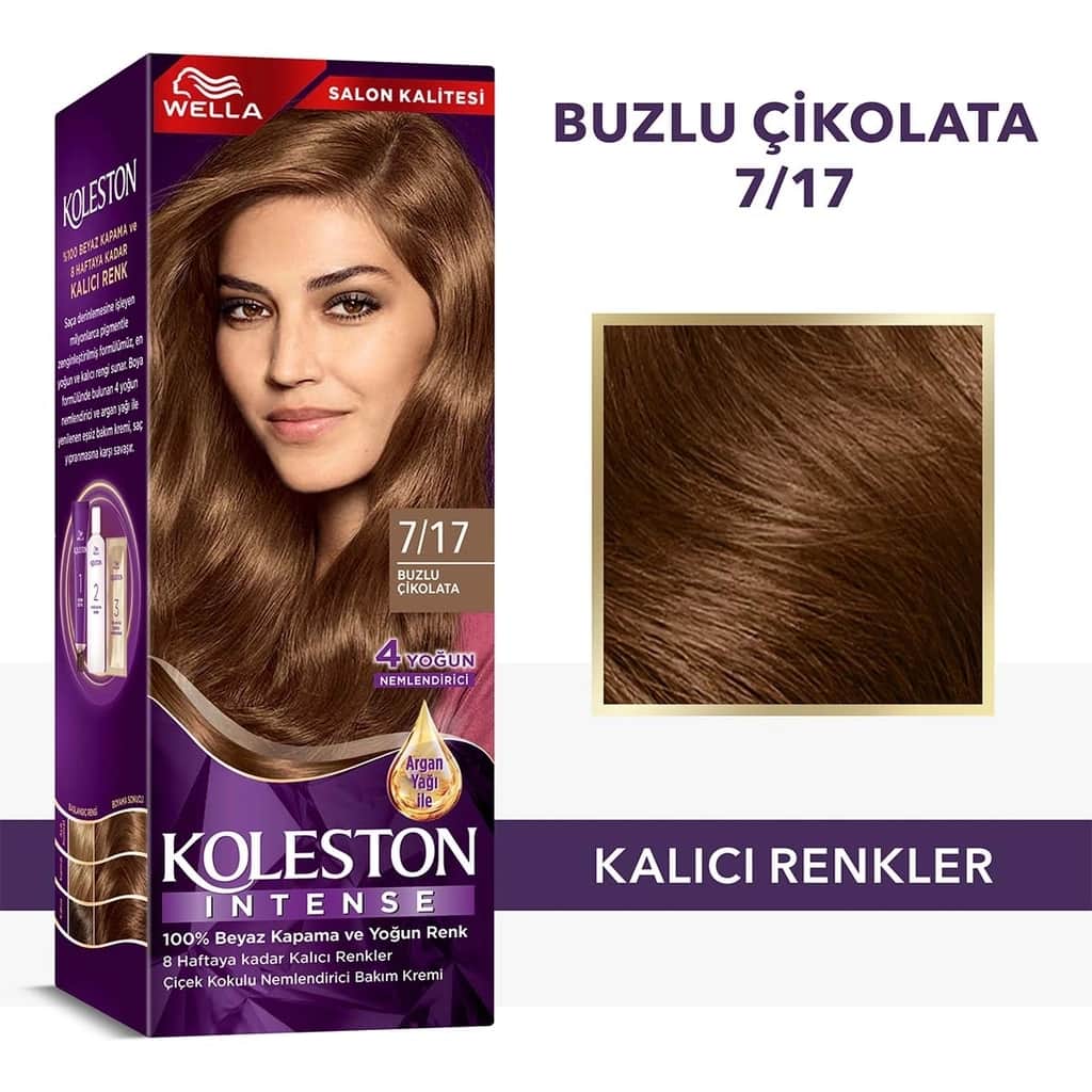 Wella Koleston Intense Hair Dye 7/17 iced Chocolate - 1
