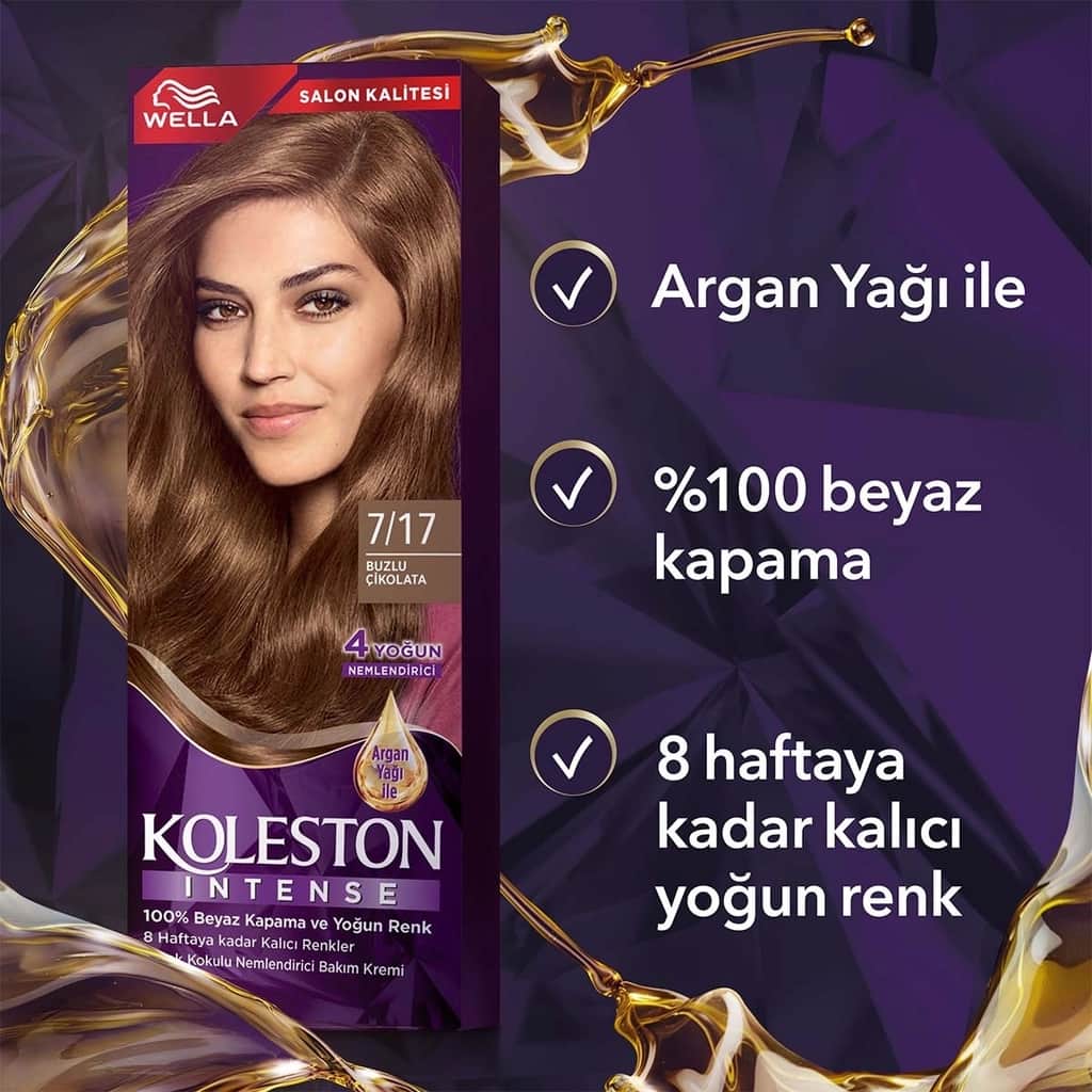 Wella Koleston Intense Hair Dye 7/17 iced Chocolate - 6