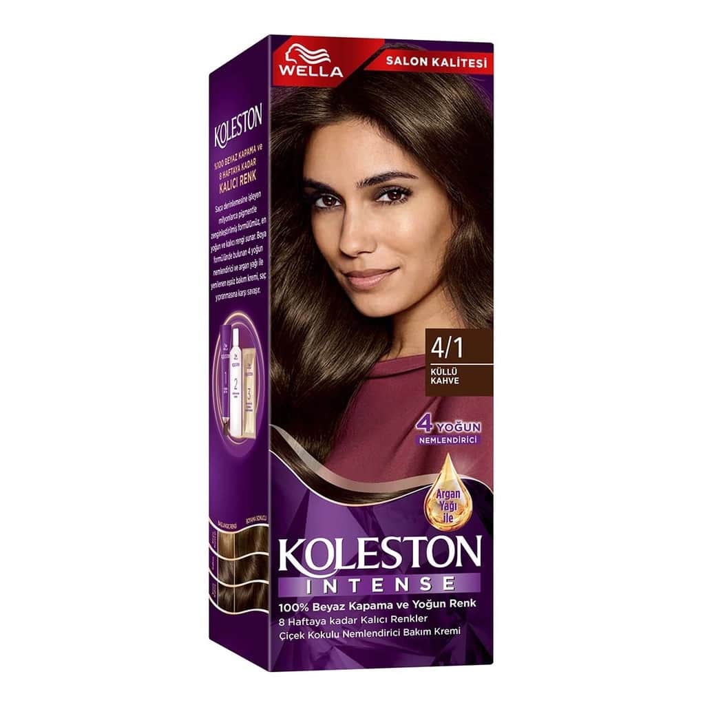 Wella Koleston Intense Hair Dye 4/1 ash Brown - 2