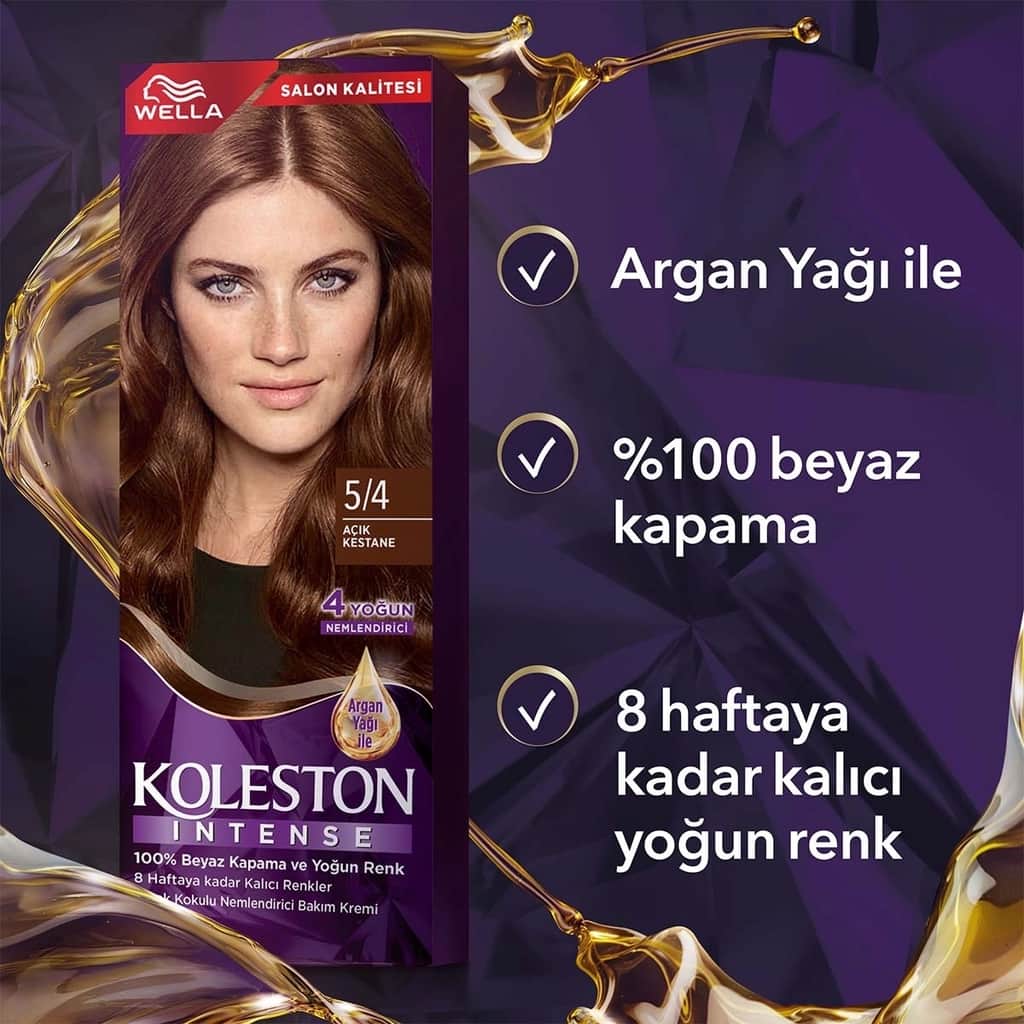 Wella Koleston Intense Hair Dye 5/4 light Chestnut - 6
