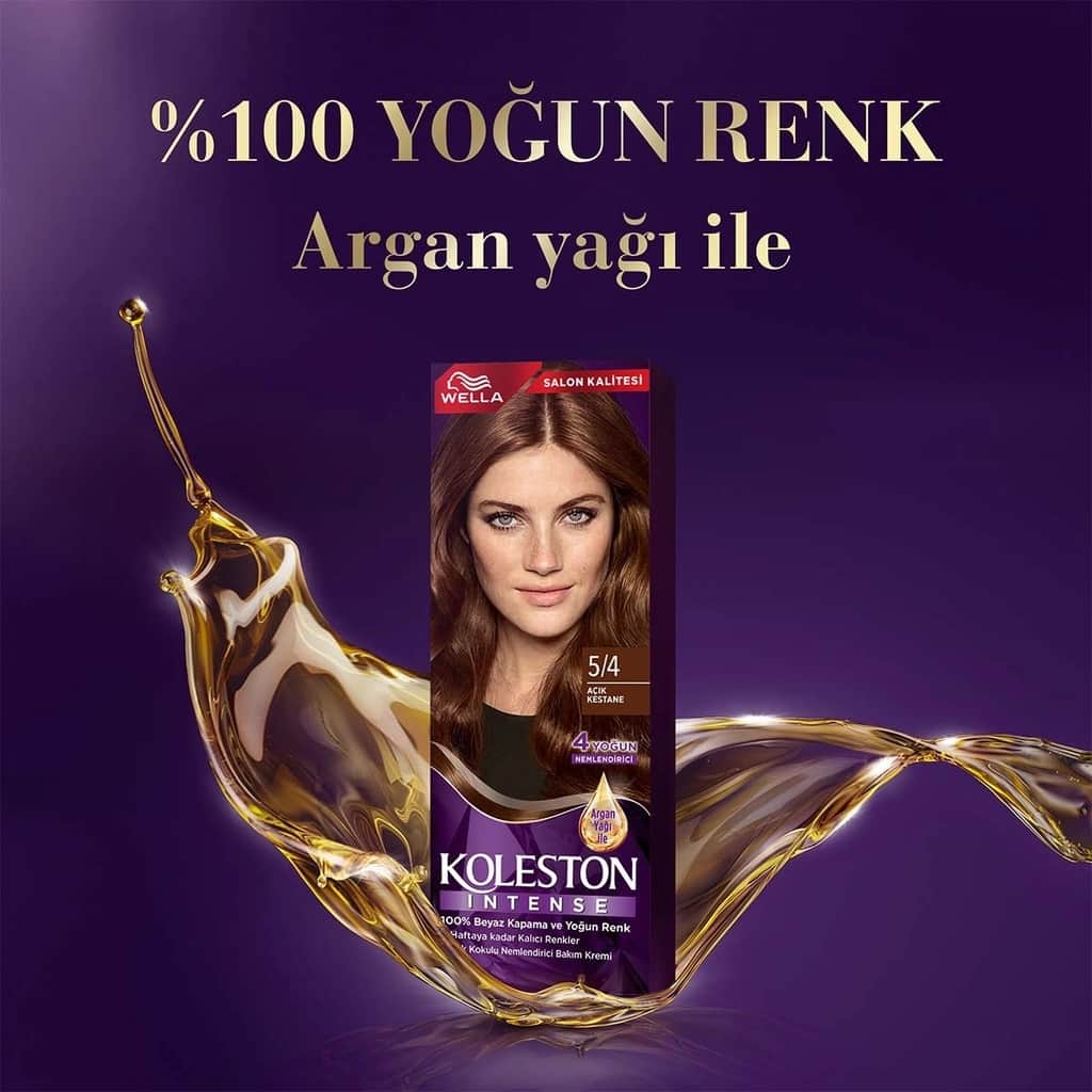 Wella Koleston Intense Hair Dye 5/4 light Chestnut - 3