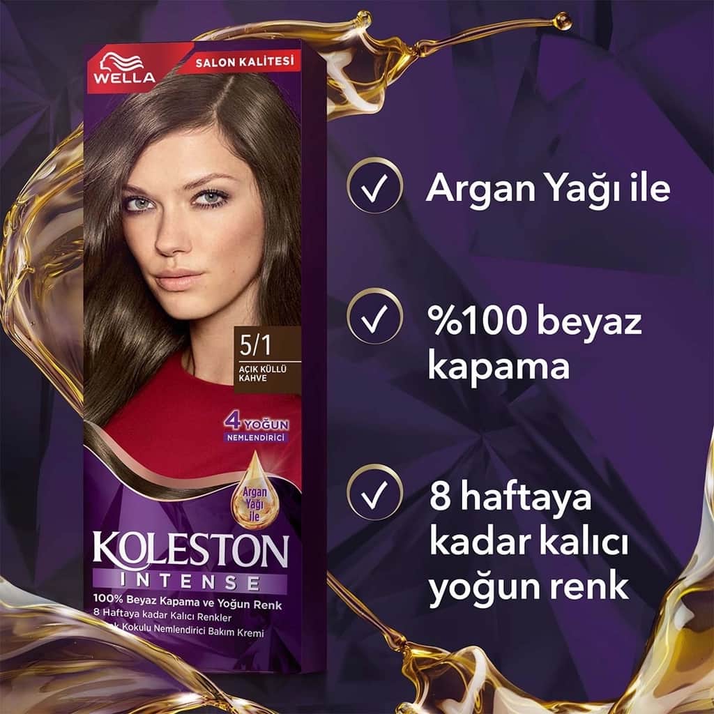 Wella Koleston Intense Hair Dye 5/1 light Ash Brown - 6