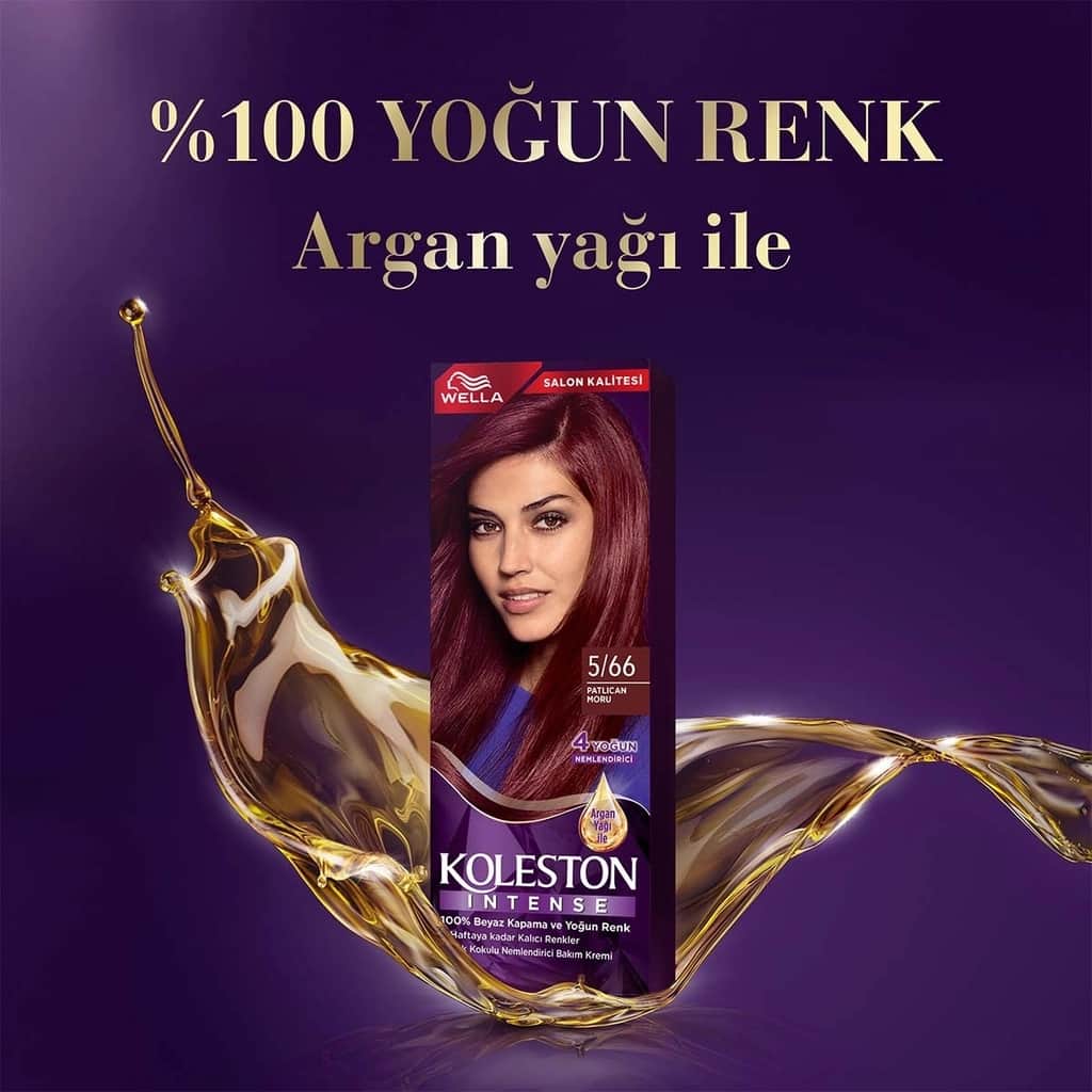 Wella Koleston Intense Hair Dye 5/66 aubergine Purple - 3