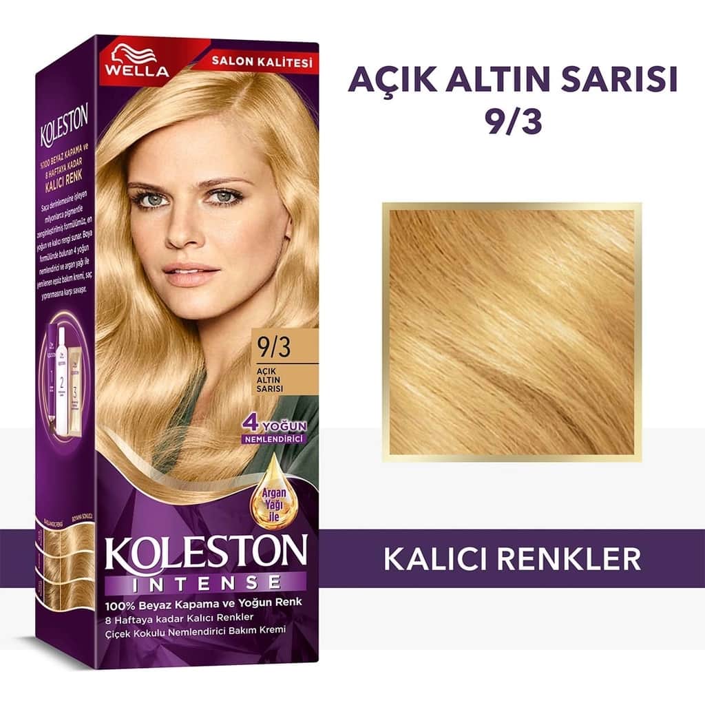 Wella Koleston Intense Hair Dye 9/3 light Golden Blonde - 1