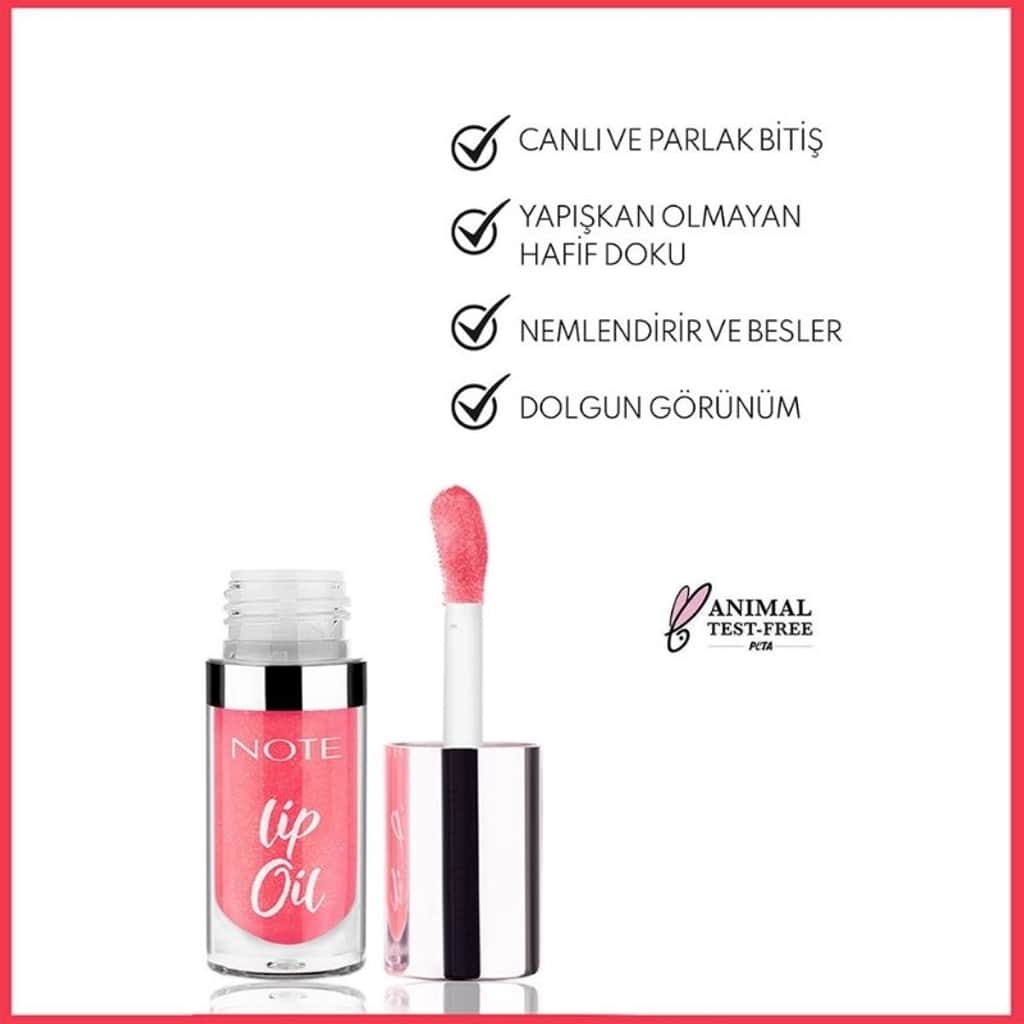 Note Lip Oil Moisturizing And Shining Lip Care Oil 20 pink For Me Pink - 4