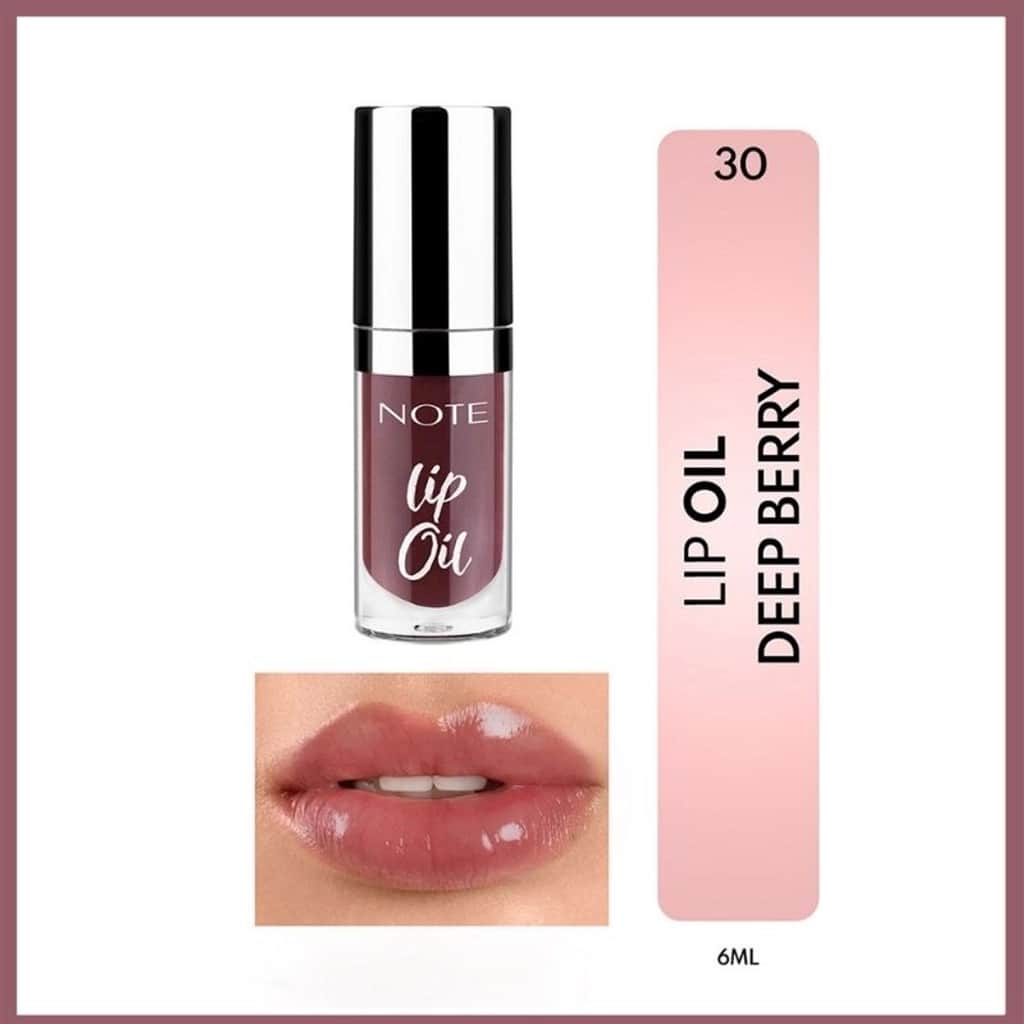 Note Lip Oil Moisturizing And Shining Lip Care Oil 30 deep Berry Purple - 1