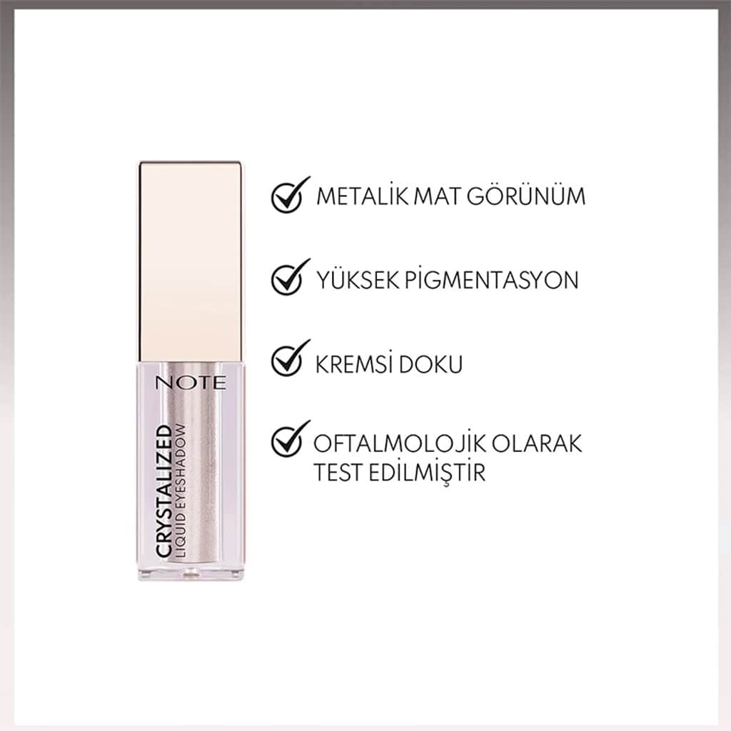 Note Crystalize Liquid Eyeshadow 06 - Long-Lasting Shimmer Finish - 3