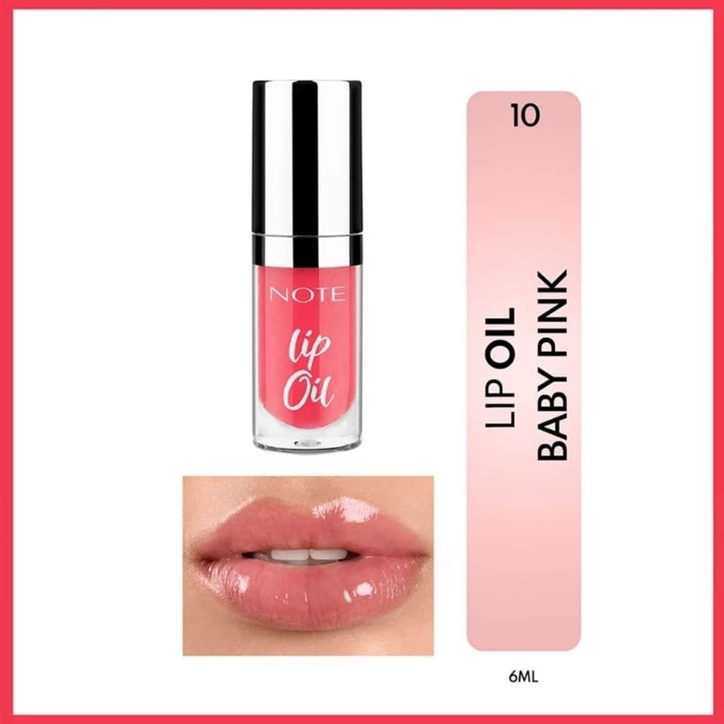 Note Lip Oil Moisturizing And Shining Lip Care Oil 10 baby Pink Pink - 1