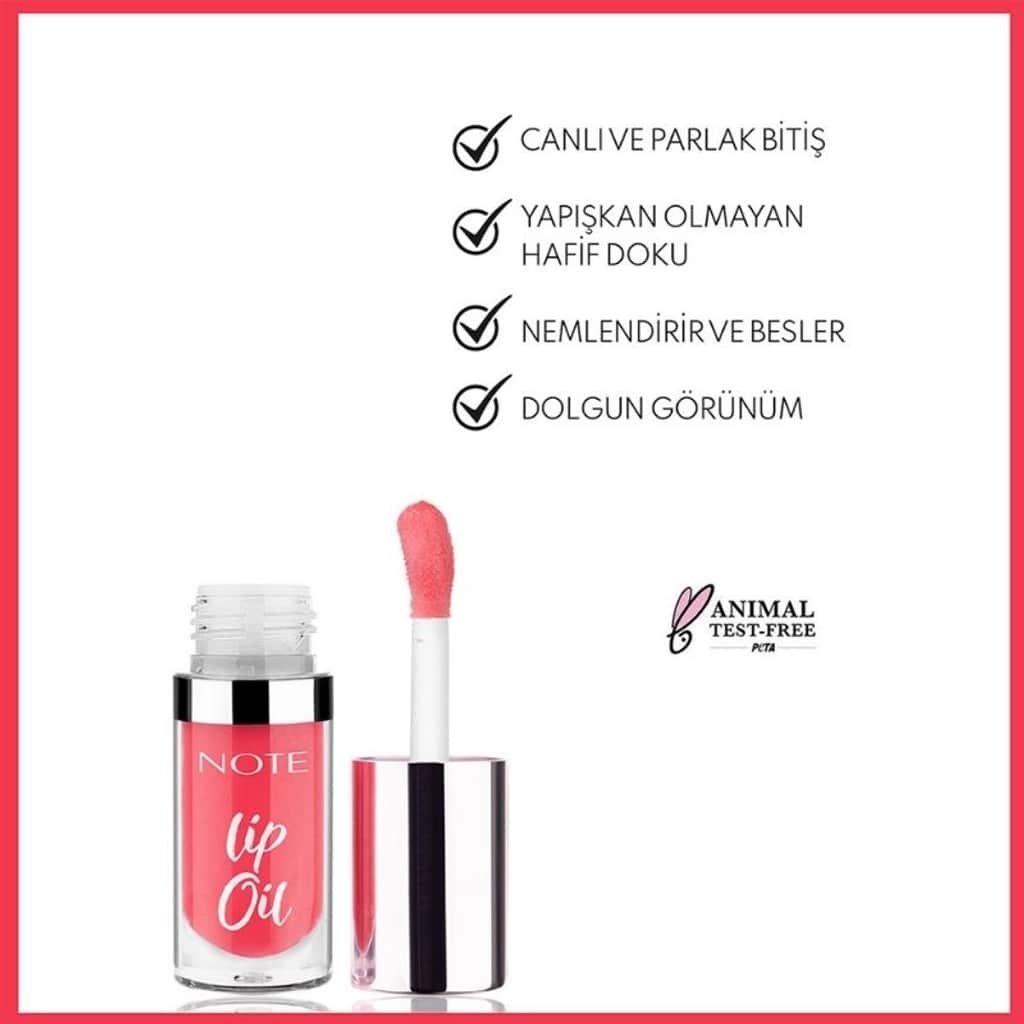Note Lip Oil Moisturizing And Shining Lip Care Oil 10 baby Pink Pink - 4